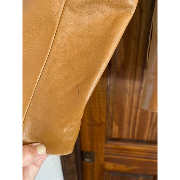 Michael Kors zip front lambskin, leather jacket, medium - Picture 7 of 12